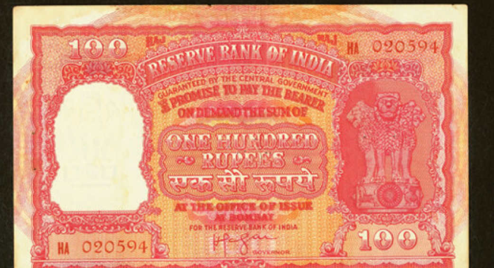 Rs 100 note sold for Rs 5600000 in auction